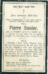  Bauler, overleden op maandag 20 januari 1919
